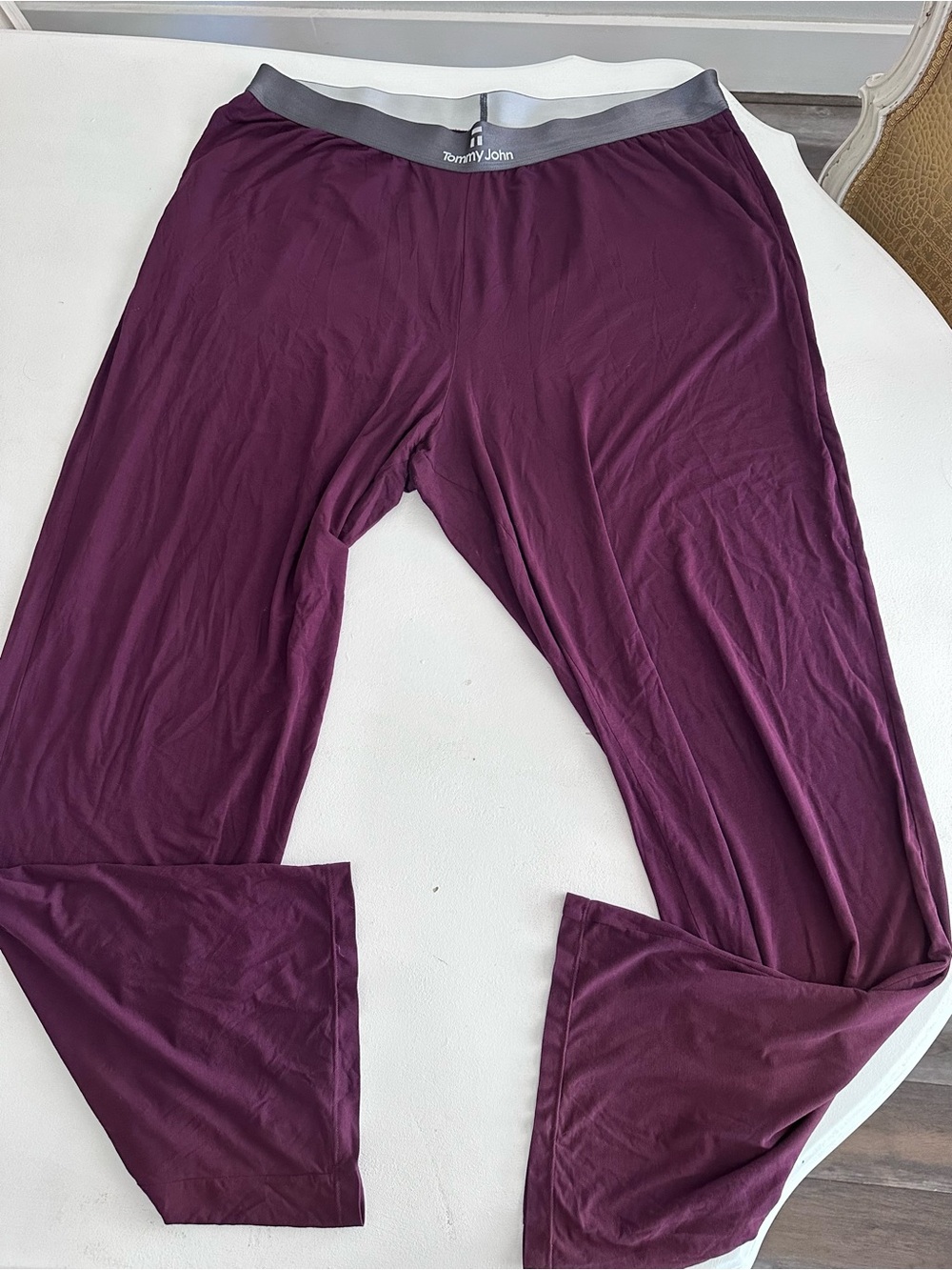 Tommy John Second Skin Lounge Pants Mens 2XL Plum Purple Micro Modal Pajama $74